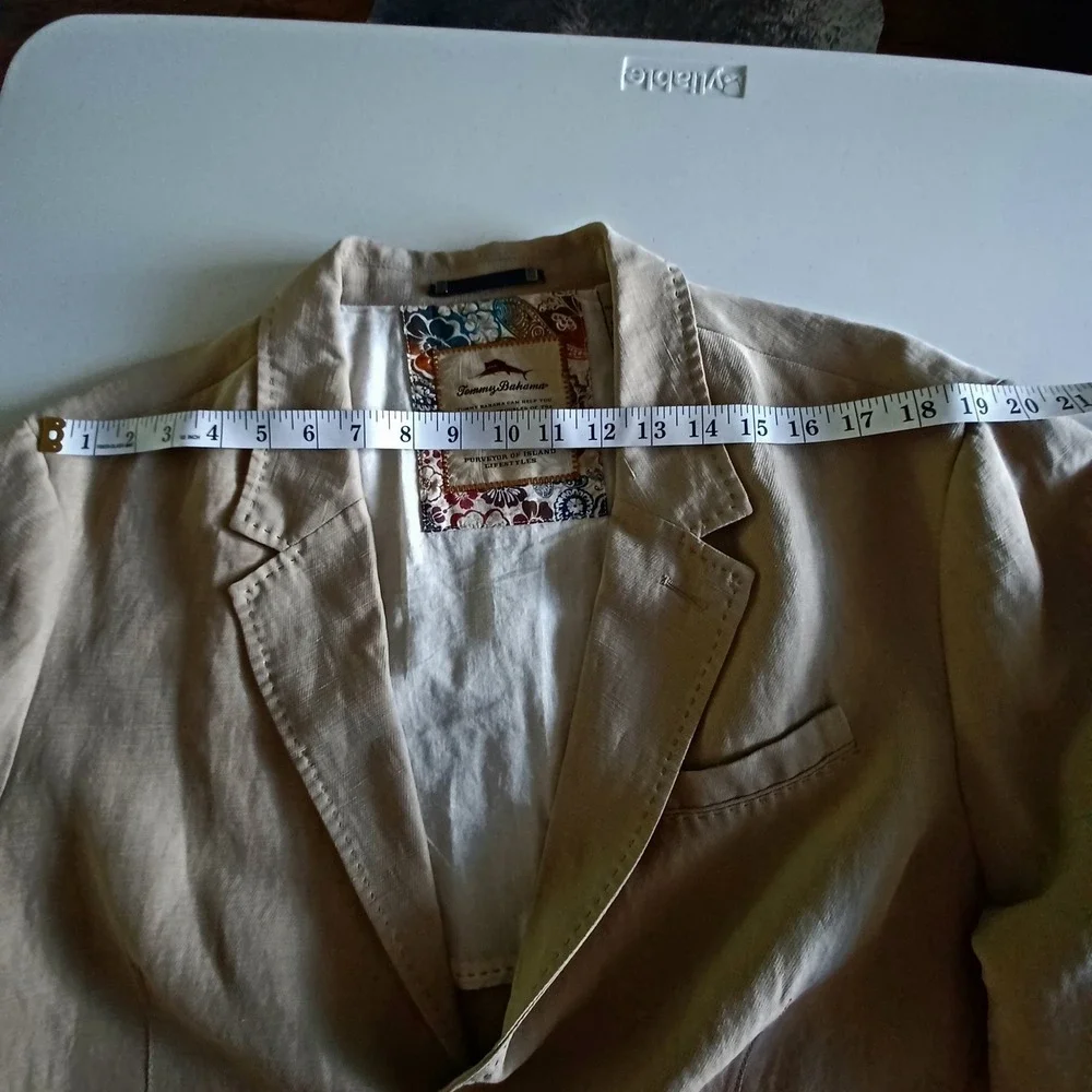 Tommy Bahama Taupe Linen Sport Coat